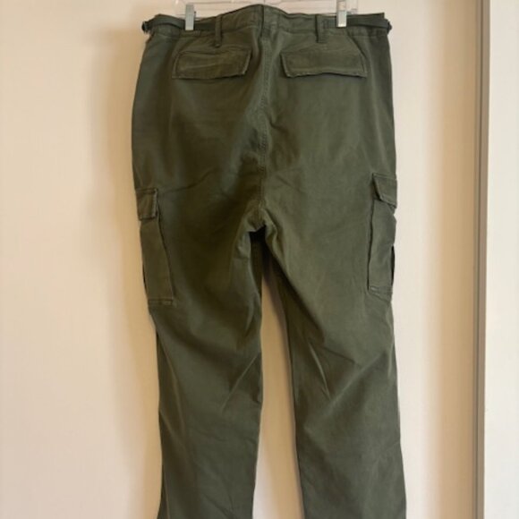 NWT Good American Uniform Cargo Pants Women Fatigue Green size 14/15 - Picture 3 of 6